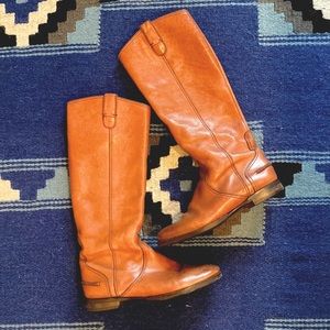 Madewell riding boots - brown leather - size 7.5